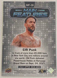 CM Punk 2022 AEW UD Upper Deck “Main Features” Gold Parallel Card