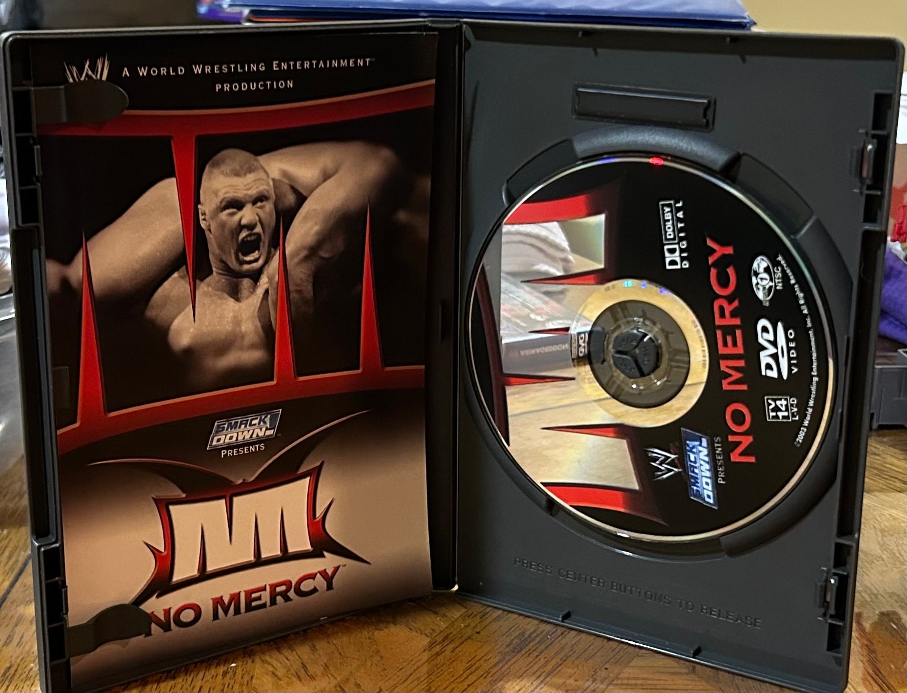 WWE “No Mercy 2003” DVD (Undertaker, Brock Lesnar, Cena) – The
