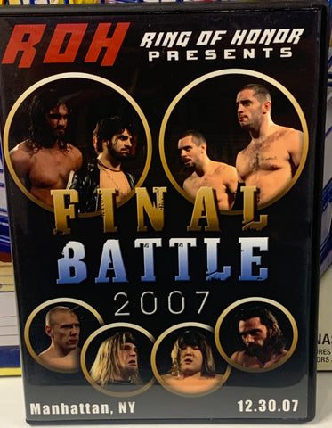 ROH Ring of Honor DVD “Final Battle 2007” 12/30/07 (Briscoes, Tyler Black, Morishima, Danielson)!!!