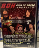 ROH Ring Of Honor DVD “Fifth Year Festival, Philly” 2/17/07 (Morishima, Homicide, Samoa Joe, Briscoes)!!!