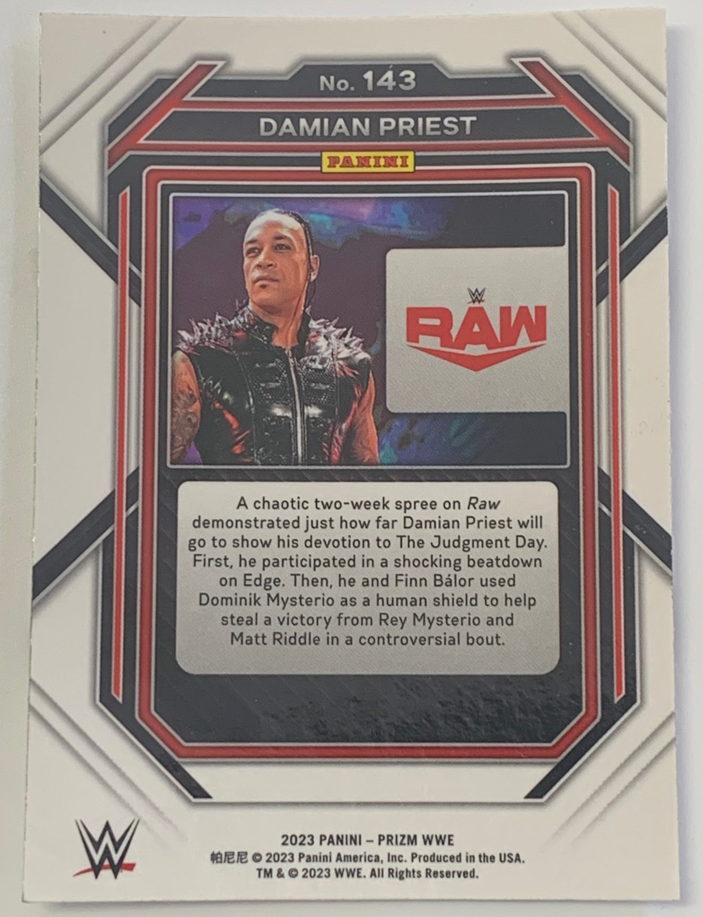 Damian Priest 2023 WWE Panini Prizm Card