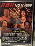 ROH Ring of Honor DVD “Fifth Year Festival, Dayton” 2/23/07 (Morishima, Samoa Joe, Aries, Briscoes)!!!