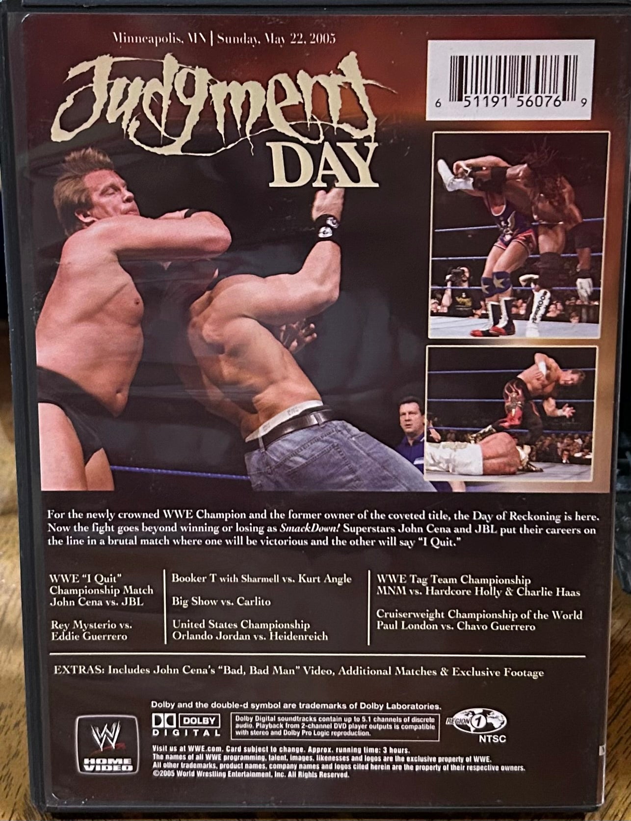 * WWE “Judgement Day 2005” DVD (John Cena, Eddie Guerrero, Rey Mysterio & so much more)