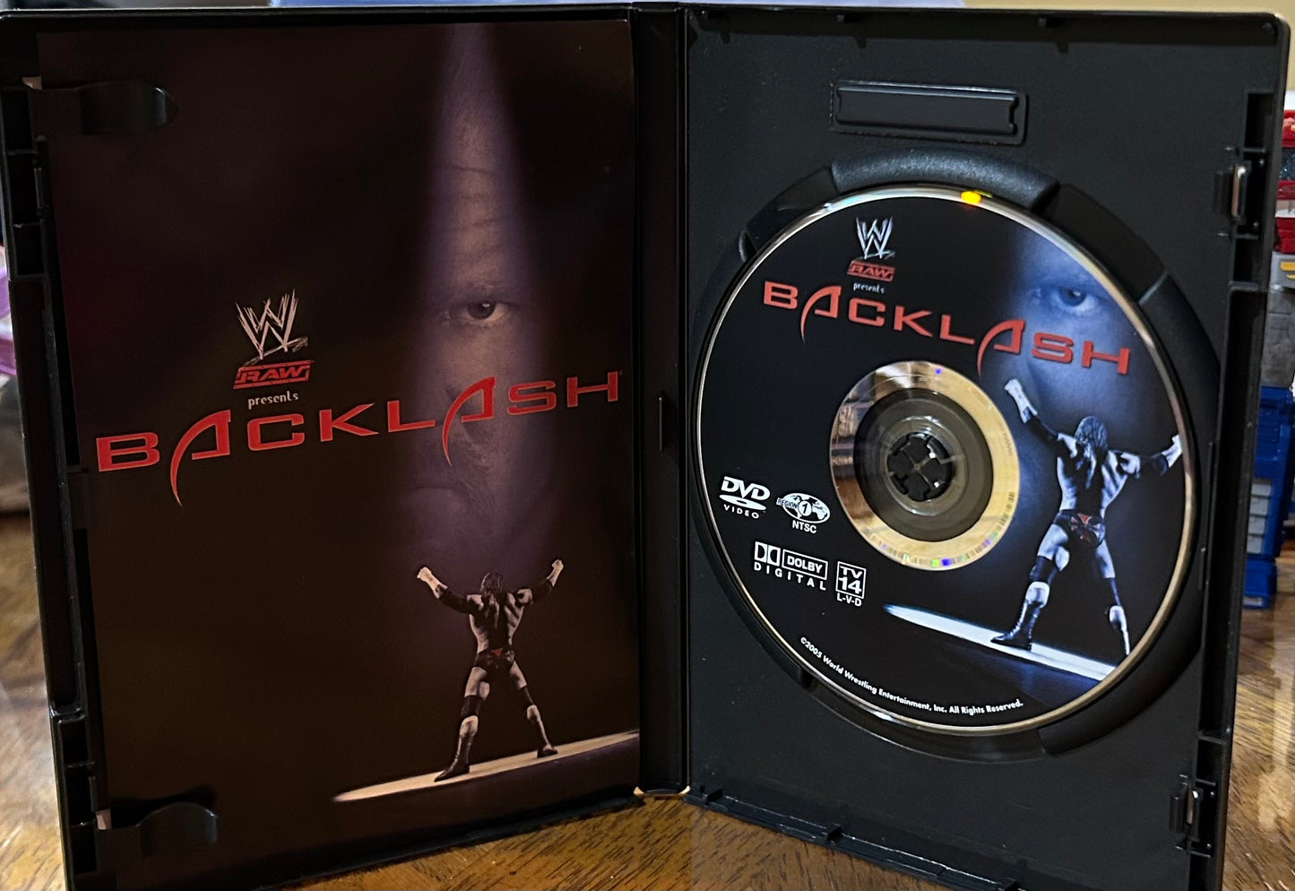 * WWE “Backlash 2005” DVD (Hulk Hogan, Triple H, Batista & so much more)