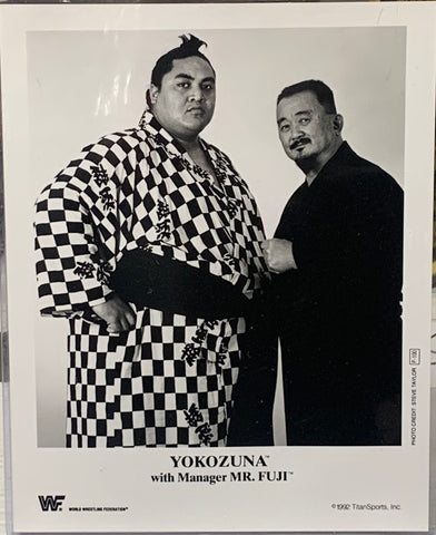 Yokozuna & Mr Fuji WWE 8x10 Classic Photo