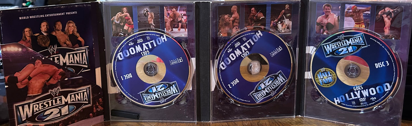 * WWE “Wrestlemania 21” DVD (3-Disc Set)