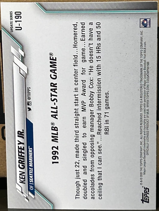 + Ken Griffey jr 2020 Topps Update Card SEATTLE MARINERS