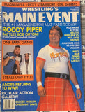 Wrestling’s Main Event Magazine March 1987 ROWDY RODDY PIPER (Full Color Poster of Roddy Piper Inside)