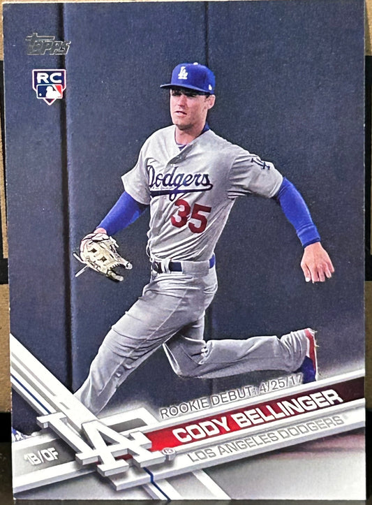 + Cody Bellinger 2017 Topps Update ROOKIE Card DODGERS