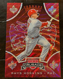 Rhys Hoskins 2019 Panini Crusade “Red Ruby” Baseball Card #36/199