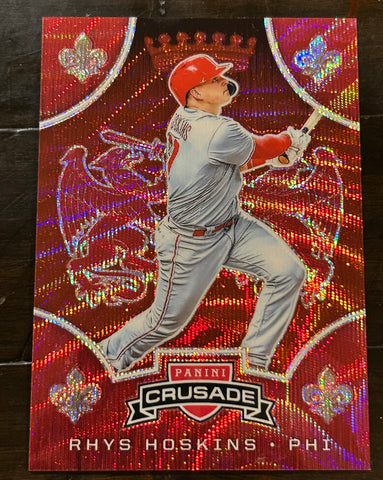 Rhys Hoskins 2019 Panini Crusade “Red Ruby” Baseball Card #36/199