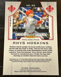 Rhys Hoskins 2019 Panini Crusade “Red Ruby” Baseball Card #36/199