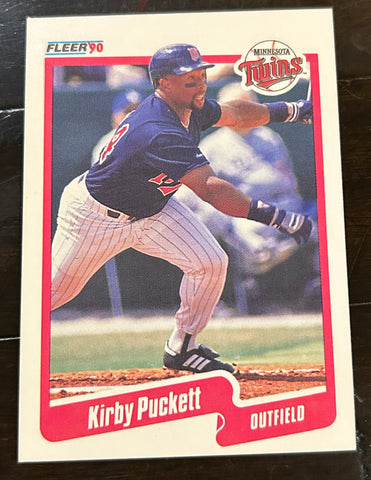 Kirby Puckett 1990 Fleer Baseball Card TWINS