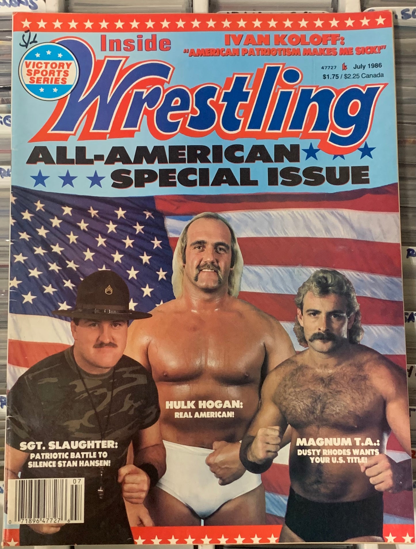 Inside Wrestling Magazine July 1986 (Slaughter, Hogan, Magnum TA)