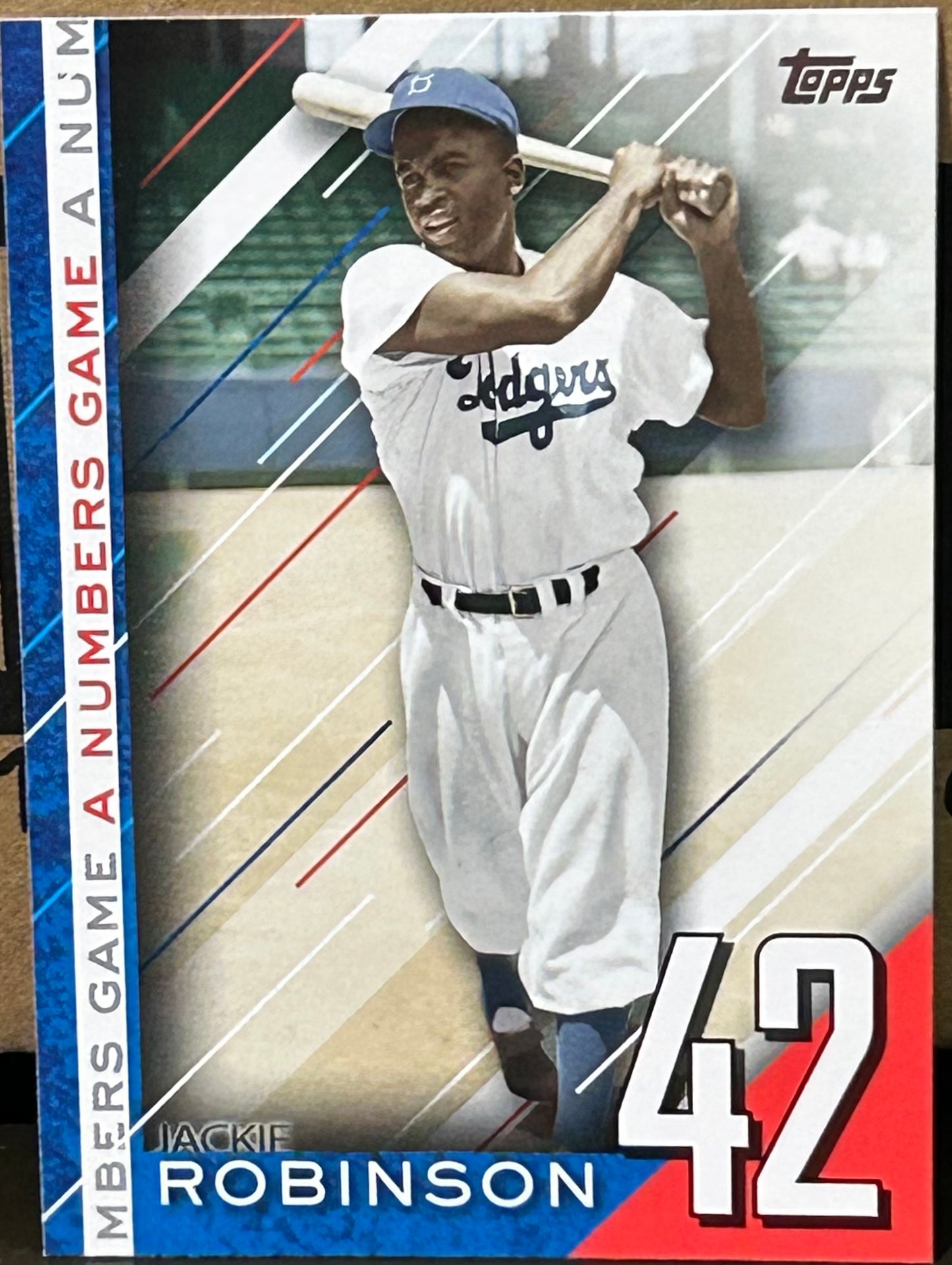 + Jackie Robinson 2020 Topps Update “A Numbers Game” Insert Card BROOKLYN DODGERS