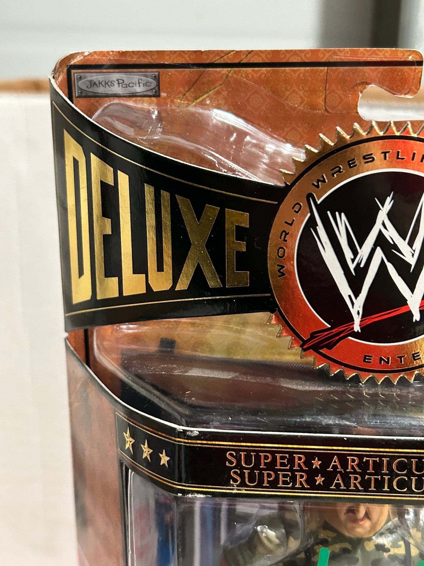 Sgt Slaughter SIGNED & Inscribed WWE Jakks Classic Superstars Classic Superstars Deluxe Action Figure (Beckett COA)