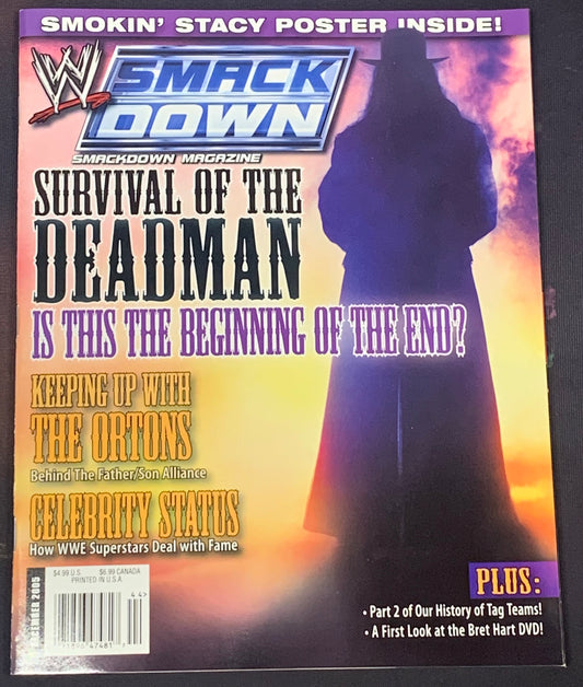 WWE Smackdown Magazine Dec. 2005 The Undertaker (Stacy Keibler Double Sided Poster)