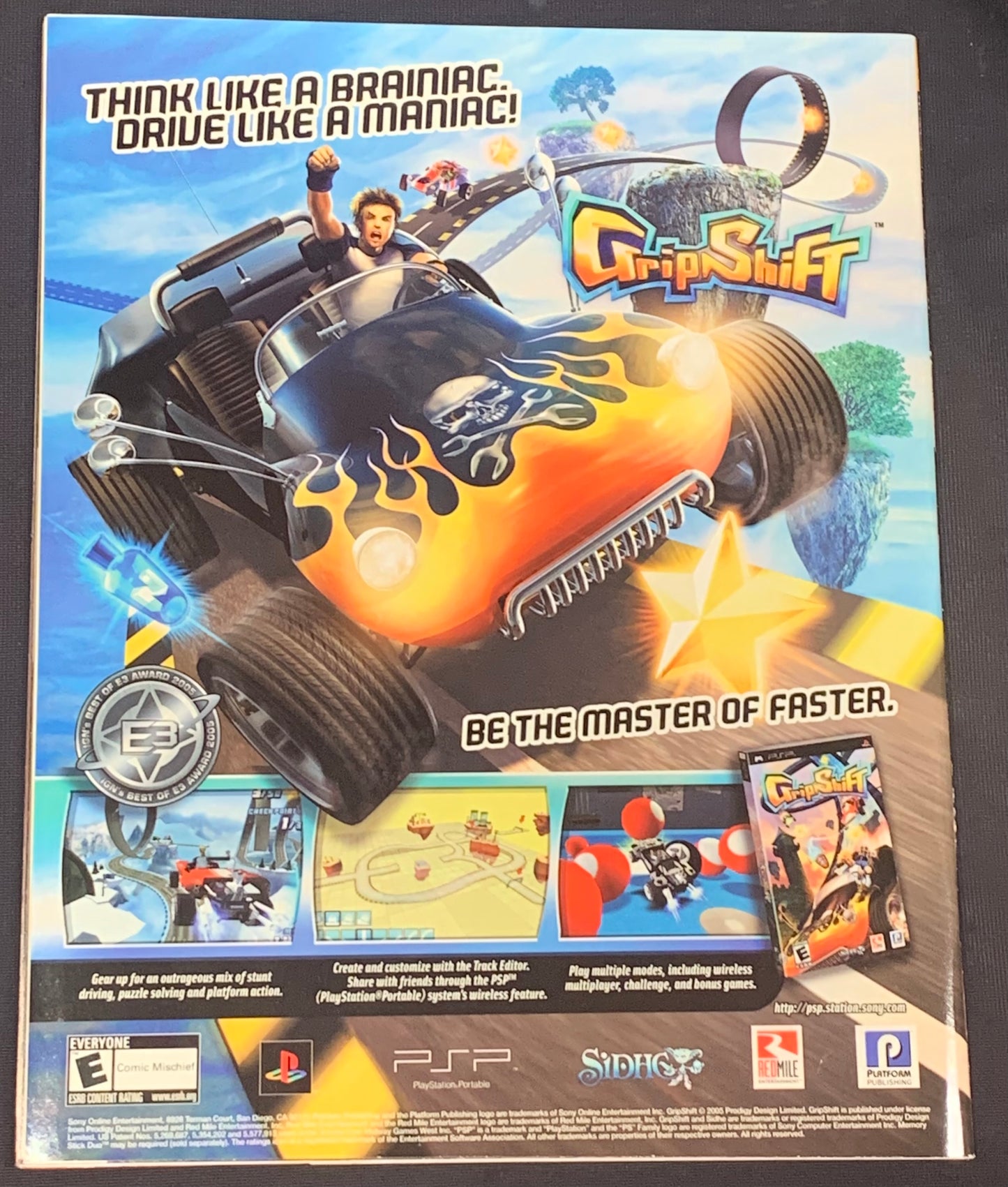 WWE RAW Magazine Nov 2005 Triple H (Double Sided Color Poster of Ashley)