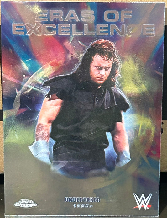 + The Undertaker 2026 WWE Topps Chrome “Eras of Excellence” Insert Card