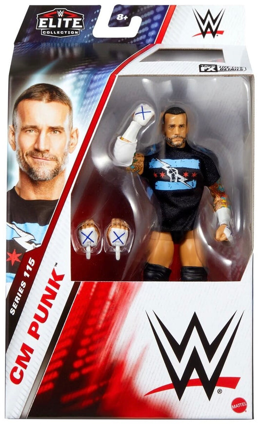 CM Punk WWE Mattel Elite Series 115 Action Figure (Sealed, Never Opened)