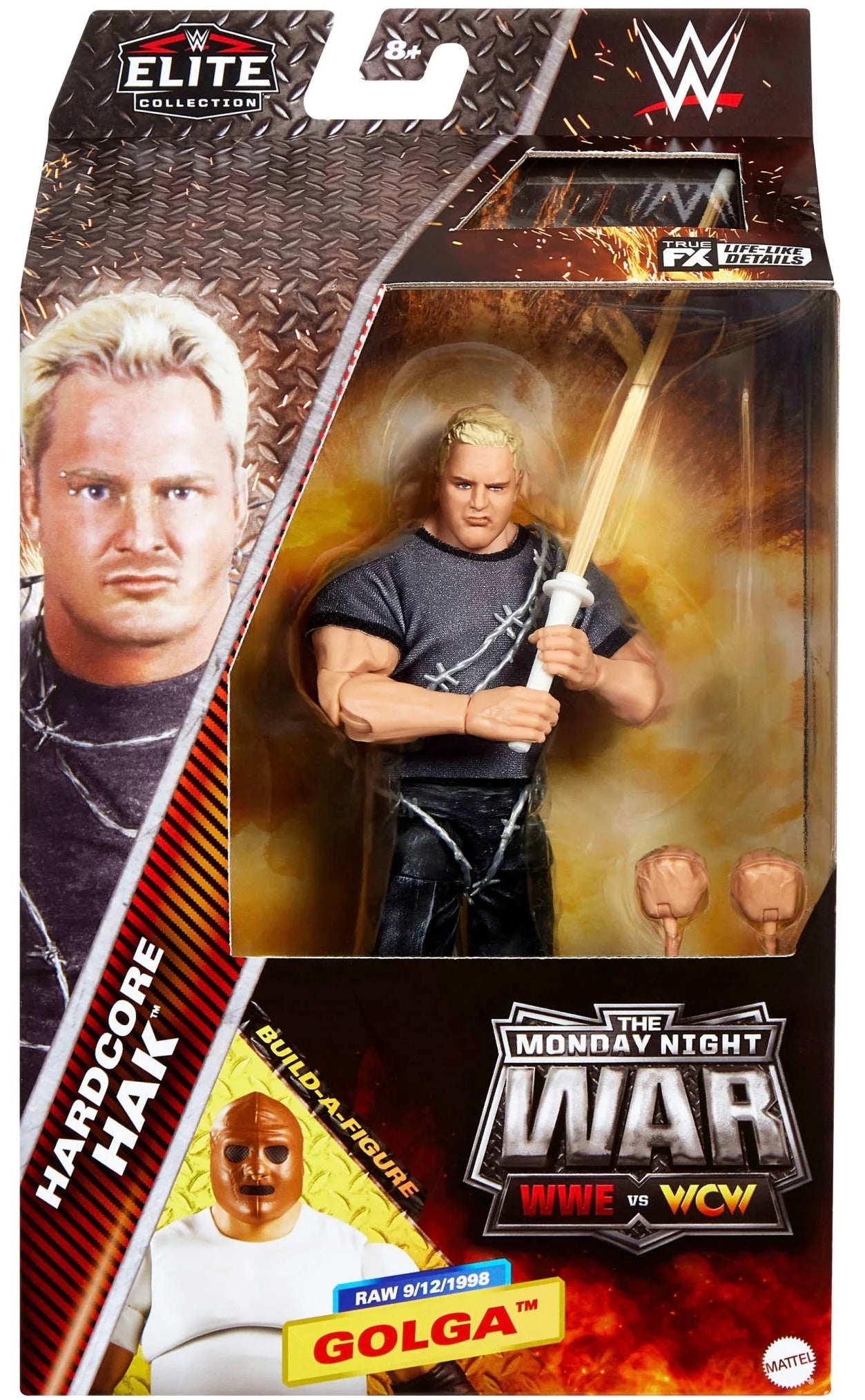 Hak (Sandman) WCW WWE ECW Mattel “Monday Night Wars” Action Figure (Sealed, Never Opened)