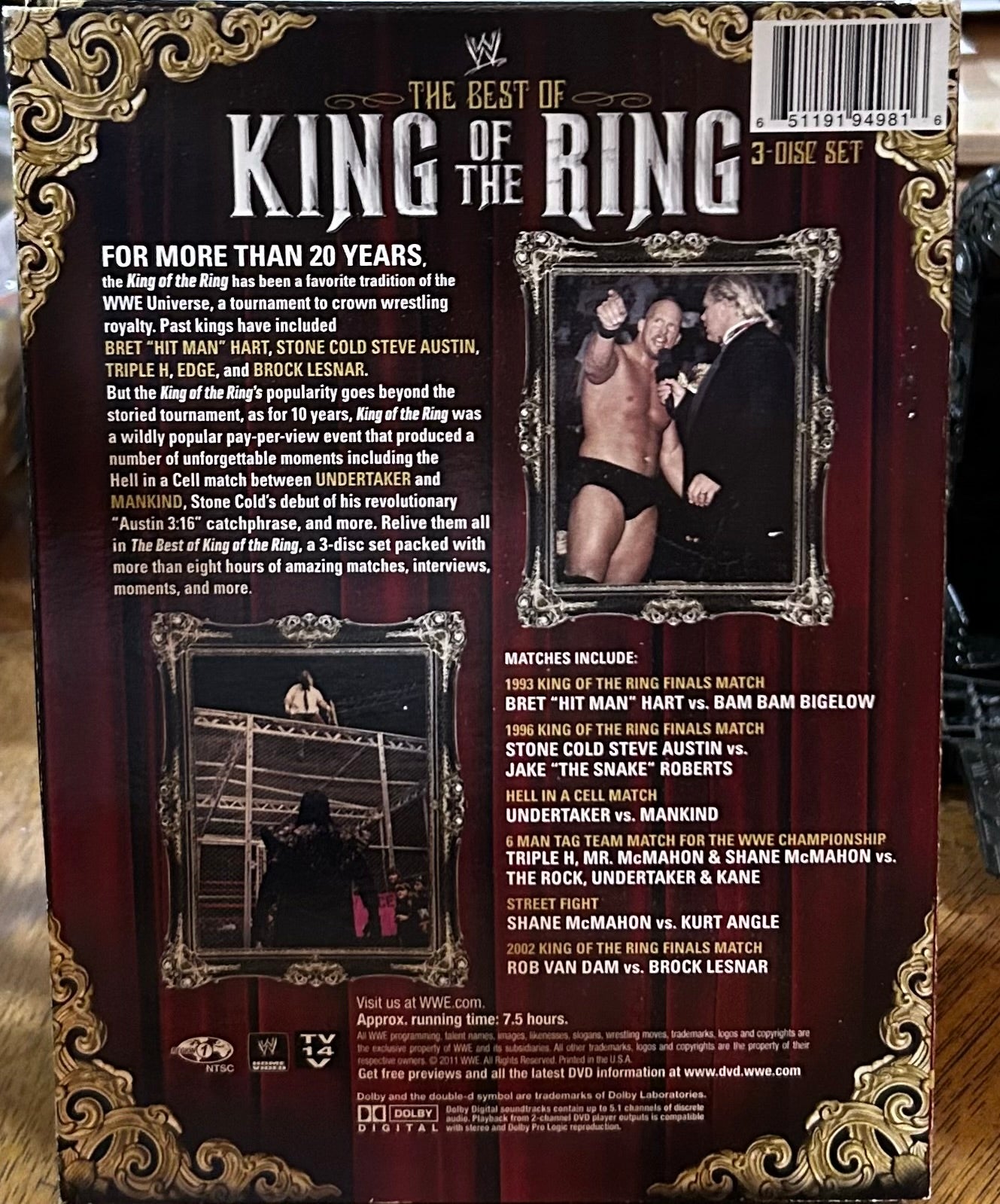 * WWE “The Best of King of the Ring” DVD (3-Disc set)