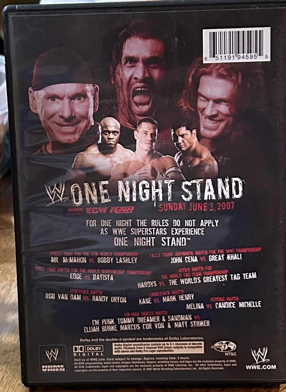 * WWE “ECW One Night Stand, Extreme Rules 2007” DVD