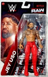 Jey Uso WWE Mattel NETFLIX RAW Action Figure (Sealed, Never Opened)