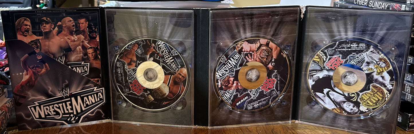* WWE “Wrestlemania 22” DVD (3-Disc set) Comes with Hall of Fame Ceremony
