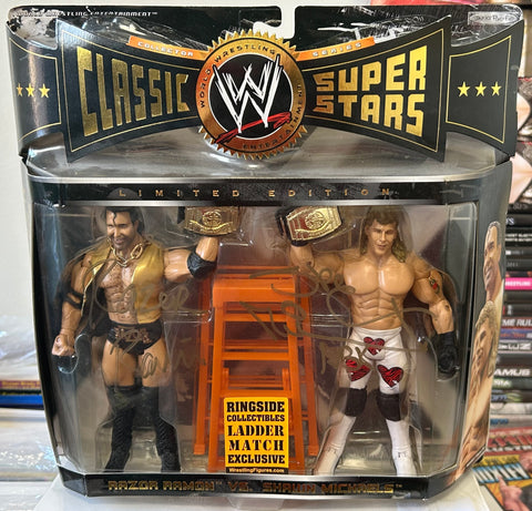 Shawn Michaels & Razor Ramon SIGNED WWE Jakks Classic Superstars EXCLUSIVE Action Figure (Comes w/COA)