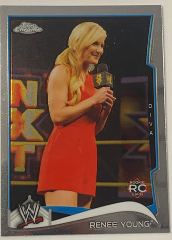 Renee Young 2016 WWE Topps Chrome Rookie Card