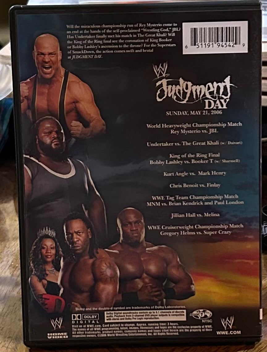 * WWE “Judgement Day 2006” DVD (Undertaker, JBL, Kurt Angle & so much more)