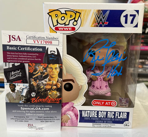 Ric Flair SIGNED & Inscribed WWE Funko Pop (JSA Authenticated)