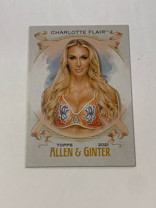 Charlotte Flair 2021 WWE Topps Allen & Ginter Insert Card