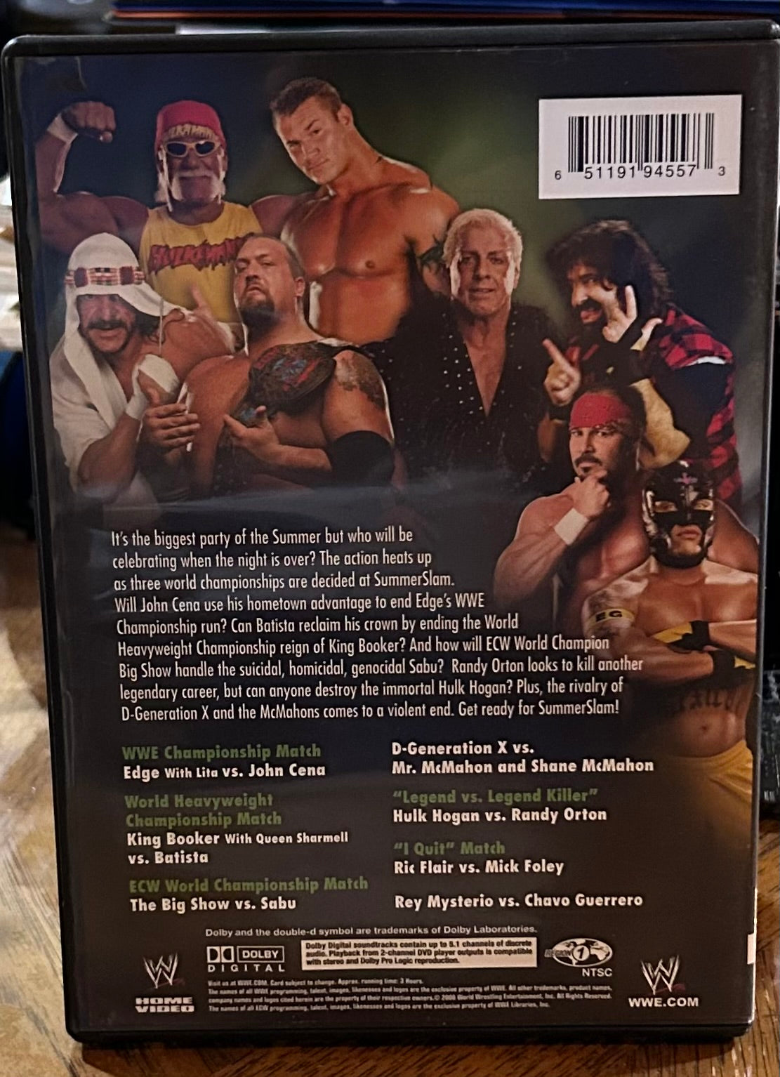 * WWE “Summer Slam 2006” DVD (DX, John Cena, Edge & so much more)