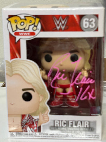 Ric Flair SIGNED & Inscribed WWE Funko Pop (JSA Authenticated)