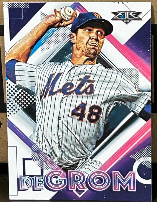 + Jacob DeGrom 2020 Topps Fire Card NEW YORK METS