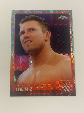 Miz 2015 WWE Topps Chrome X-Fractor Refractor Card!!!