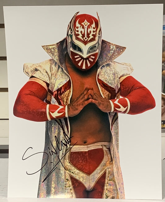 Sin Cara Signed 8x10 Color Photo (Comes w/COA)