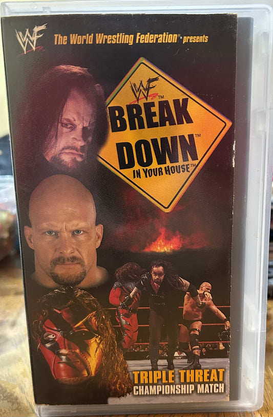 WWF WWE “In Your House, Break Down” Official VHS (WWE Home Video)