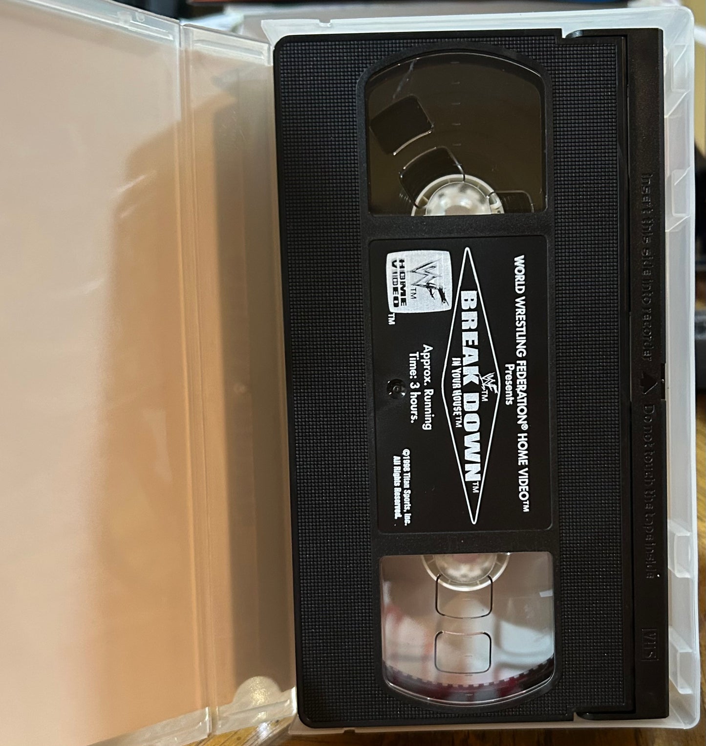 WWF WWE “In Your House, Break Down” Official VHS (WWE Home Video)