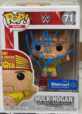 Hulk Hogan SIGNED WWE Exclusive Funko Pop (Beach Shop Authentication)