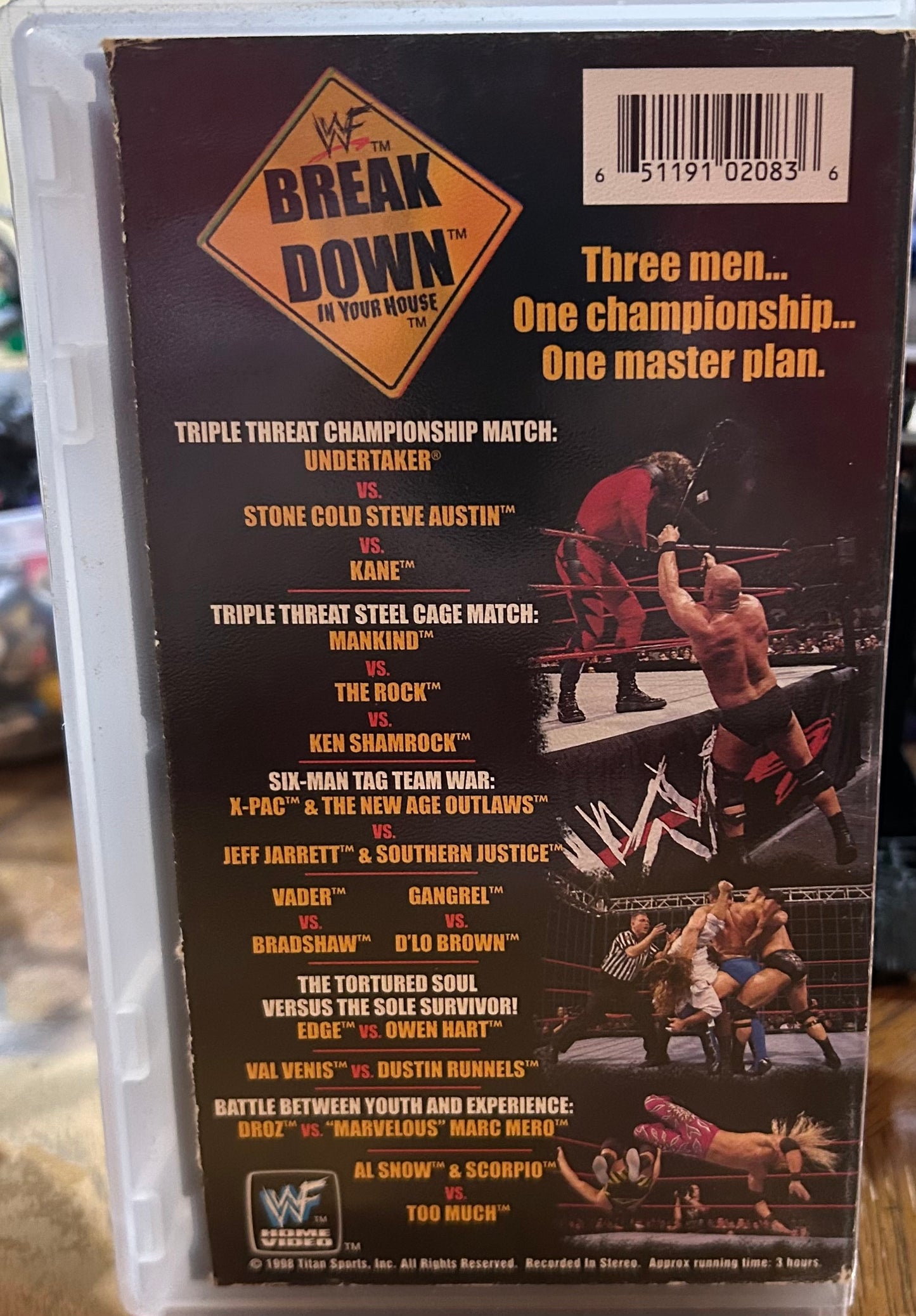 WWF WWE “In Your House, Break Down” Official VHS (WWE Home Video)