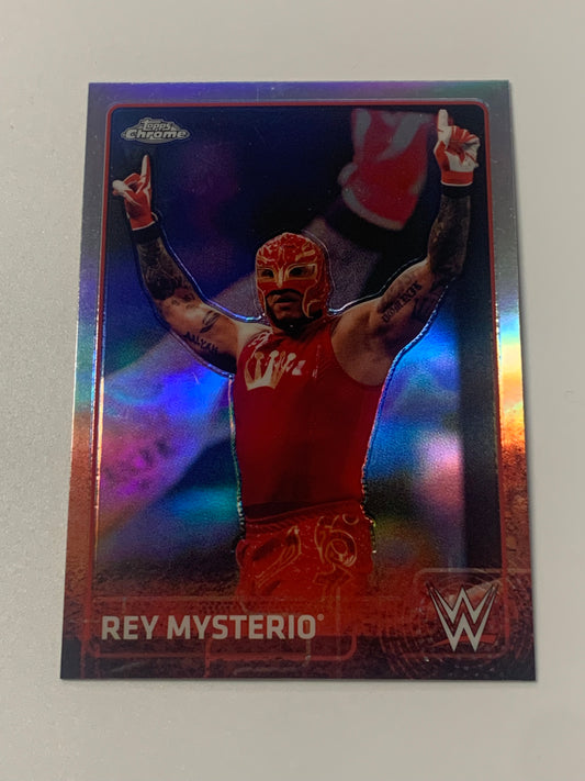 Rey Mysterio 2015 WWE Topps Chrome Refractor