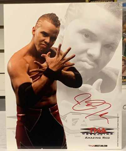 Amazing Red Signed Official TNA Promo (Comes w/COA)