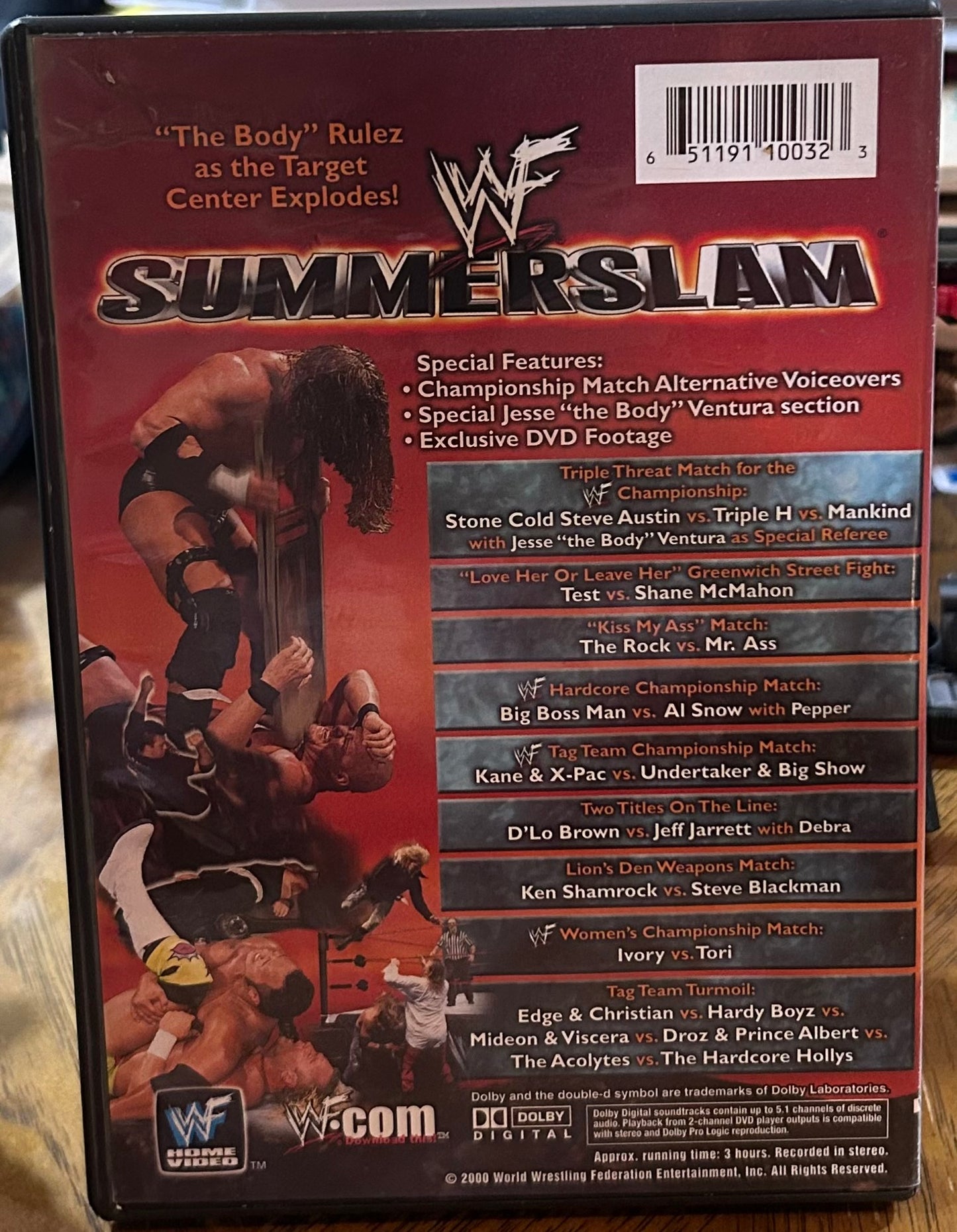 * WWE “Summer Slam 2000” DVD (Hard To Find)