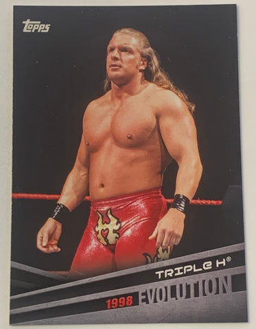 Triple H 2018 WWE Topps “Evolution” Insert Card