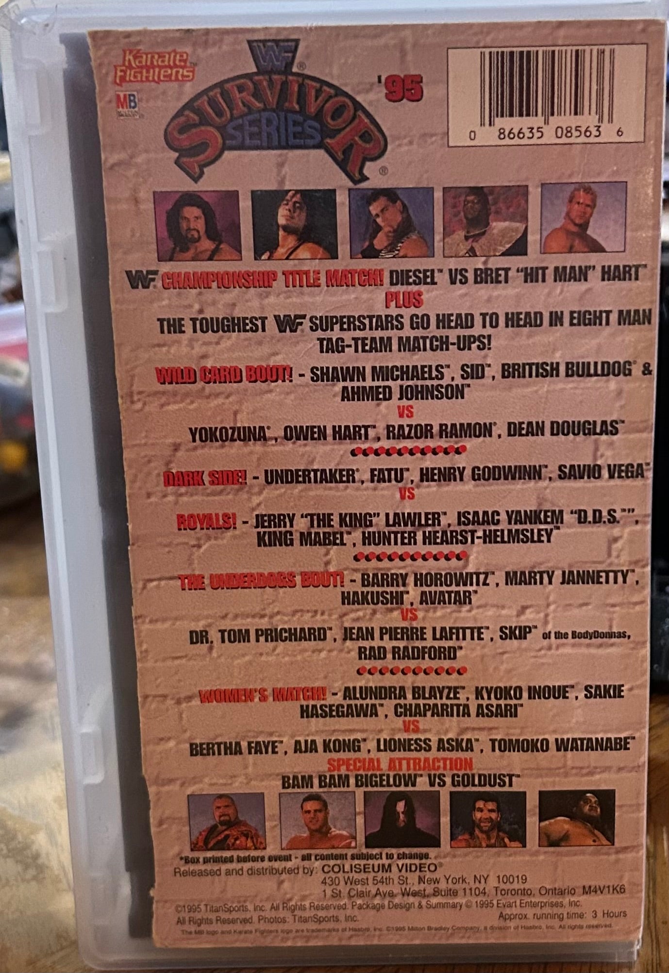WWF WWE “Survivor Series 1995” Official VHS (Coliseum Home Video)