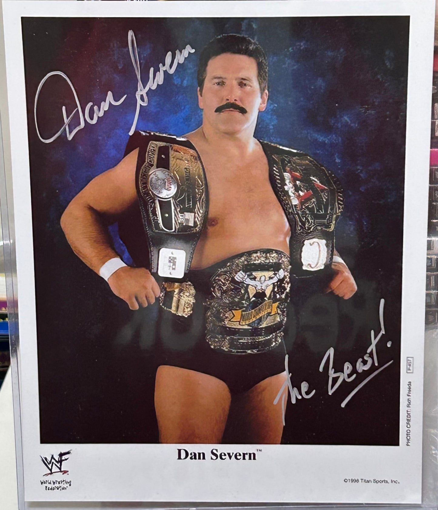 Dan Severn Signed & Inscribed 8x10 Color Photo (Comes w/COA)