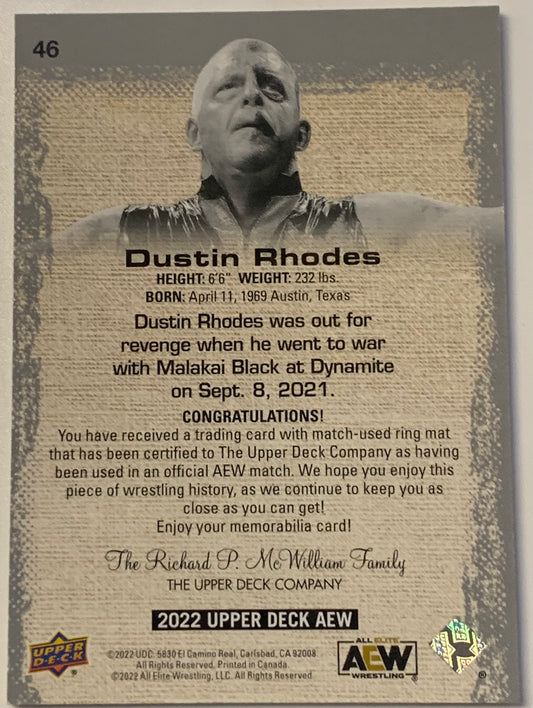 Dustin Rhodes 2022 AEW UD Upper Deck Gold Relic